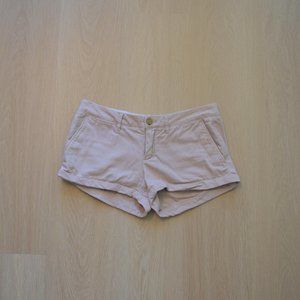 Vintage y2k TNA Light Pink Cuffed Micro Shorts